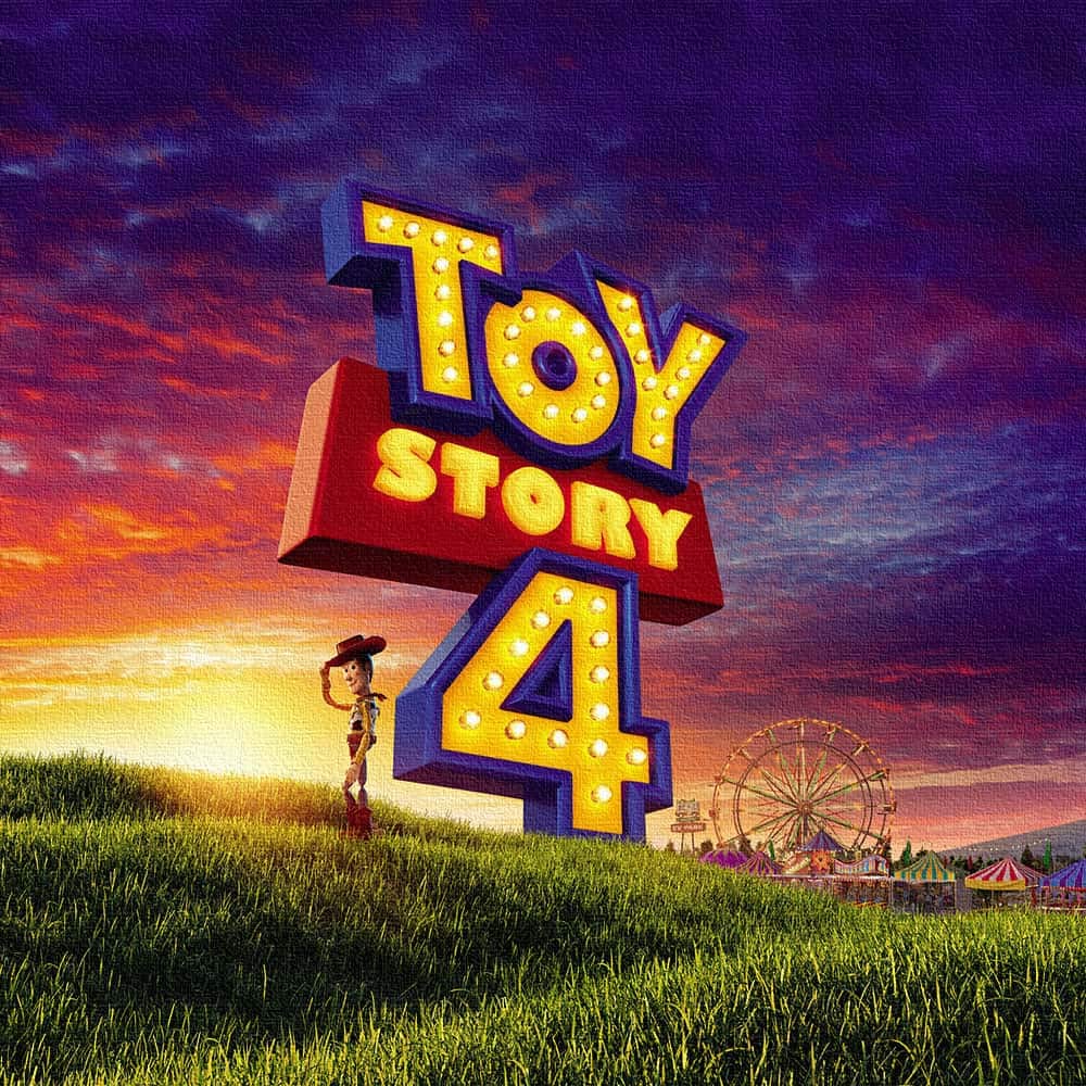 Art Deli Toy Story Poster Panel, 30cm x 30cm, Pixar, Made in Japan, Lightweight Fabric, pixa-1906-021