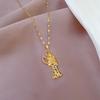 Portrait Temperament Micro-Diamond Necklace Women'S Exquisite Wind Collarbone Chain With Jewelry