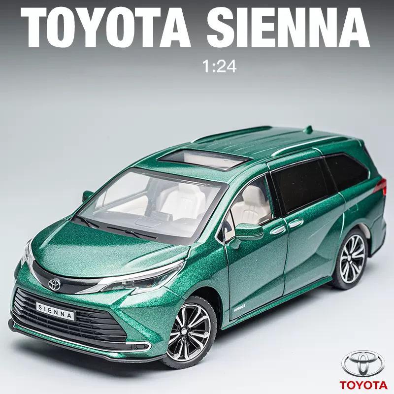 1/24 Scale Sienna MPV Diecast Car Model Toy, Pull Back Toy Vehicle with Sound and Light for Kids Toddler Boys Girls Gift Collection