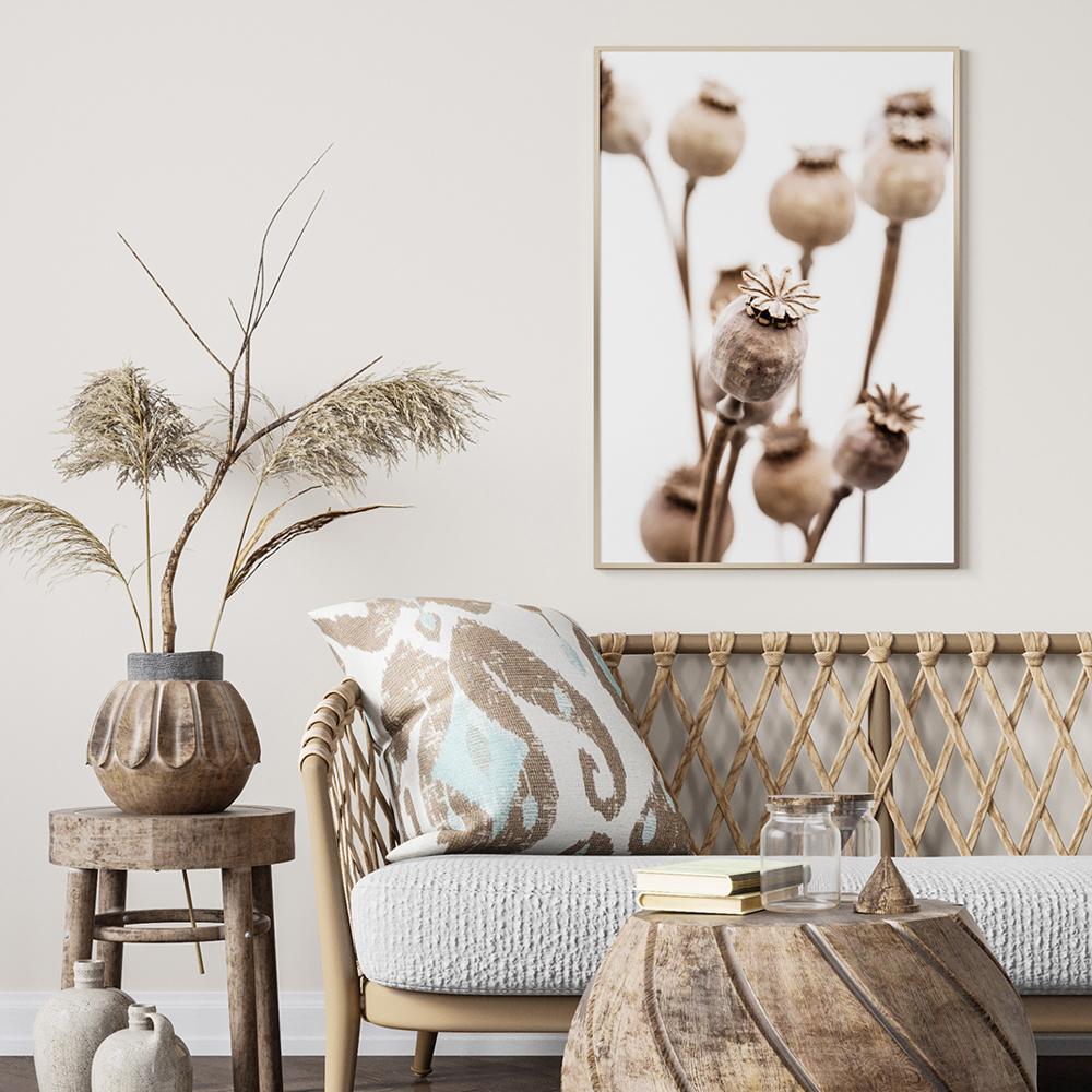 Boho Mädchen Blume Blätter Weizenpflanze Bauernhof Zitate Wandkunst Leinwandmalerei Nordische Poster und Drucke Wandbilder für Wohnzimmer