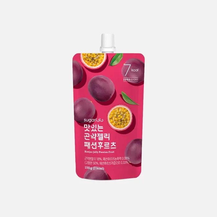 Sugarloro Konjac Jelly Passion Fruit 1 Box (150g x 10 Packs)