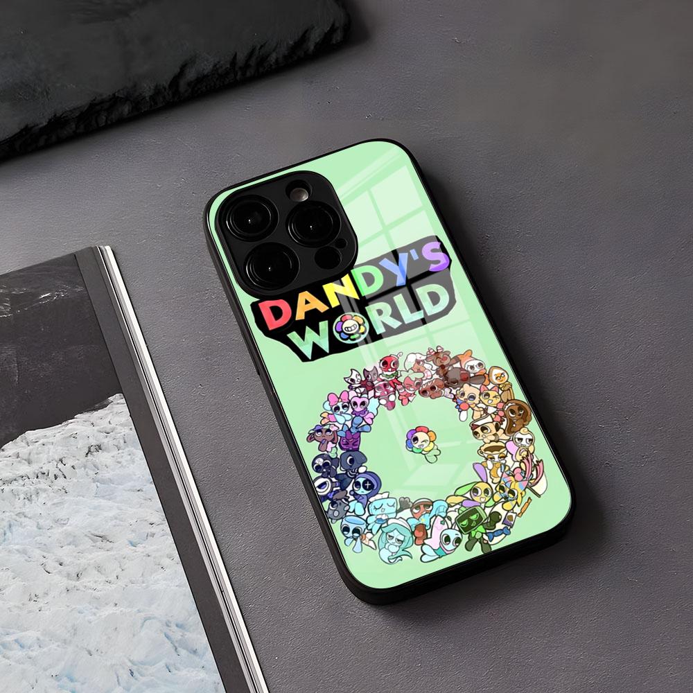 A-Dandys B-World Phone Case For IPhone 17 Air 16 E Pro Max 15 14 13 Mini 12 Pro 11 Max Plus Black Glass Cover