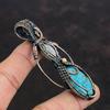 Tibetan Turquoise Copper Pendant Wire Wrapped Gemstone Pendant Rainbow Moonstone Pendant Copper Wire Wrap Jewelry Handmade Pendant For Gifts