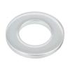 White Zinc-Plated Carbon Steel Flat Washer - GB97 Round, Sizes M2-M30