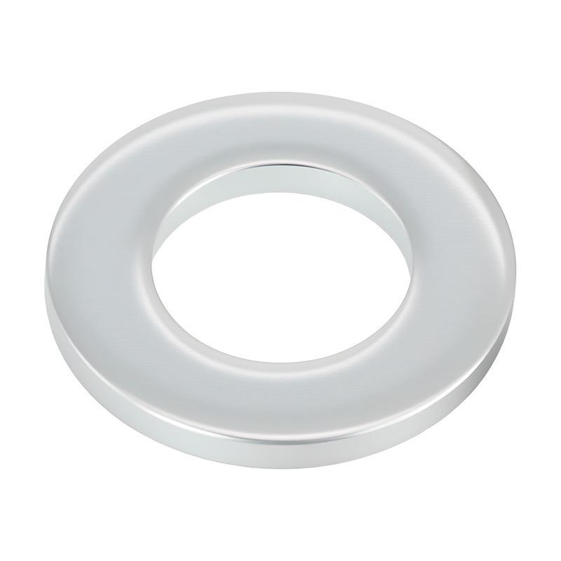 White Zinc-Plated Carbon Steel Flat Washer - GB97 Round, Sizes M2-M30