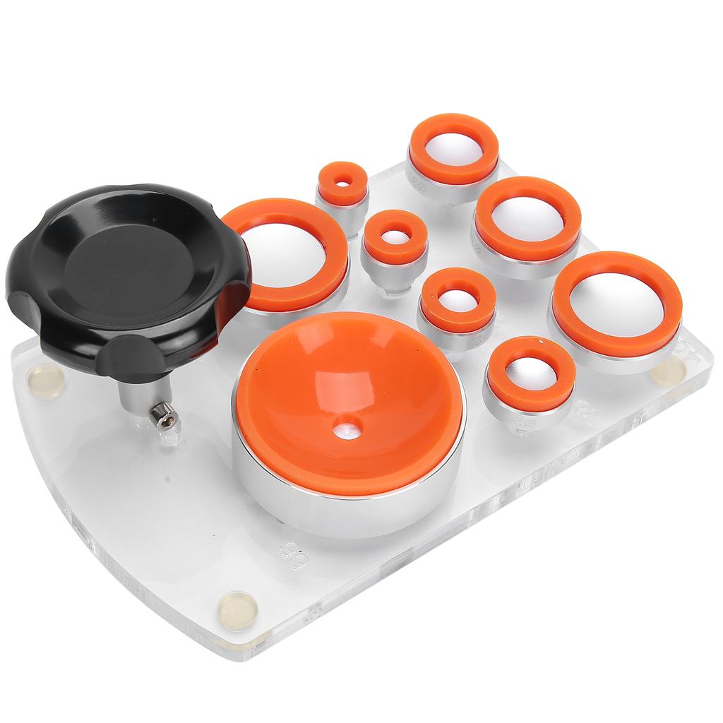 Deschizător de carcase cu ventuză cu 8 matrițe, instrument profesional de deschidere a capacului de ceas pentru ceasornicar