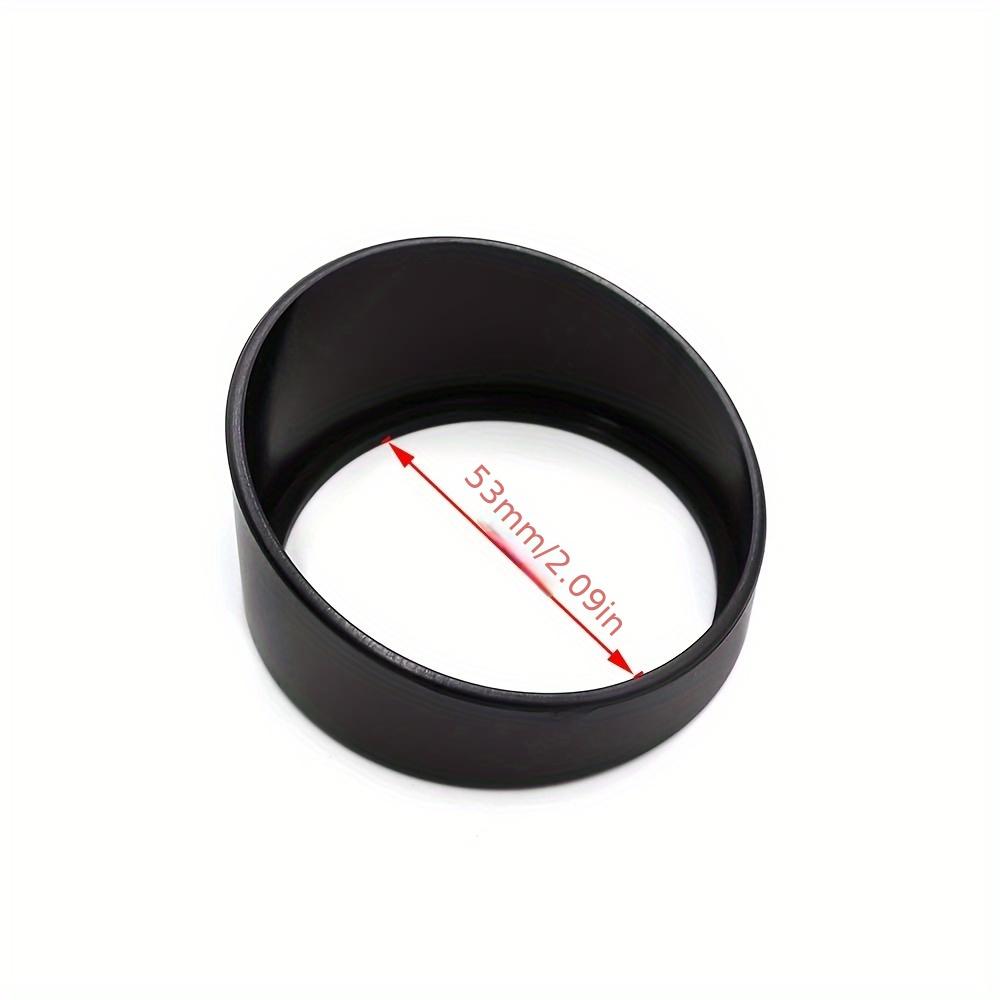 52mm Gauge Sun Visor Cap Sleek Black ABS Light Shield for Enhanced Driving Comfort & Precision