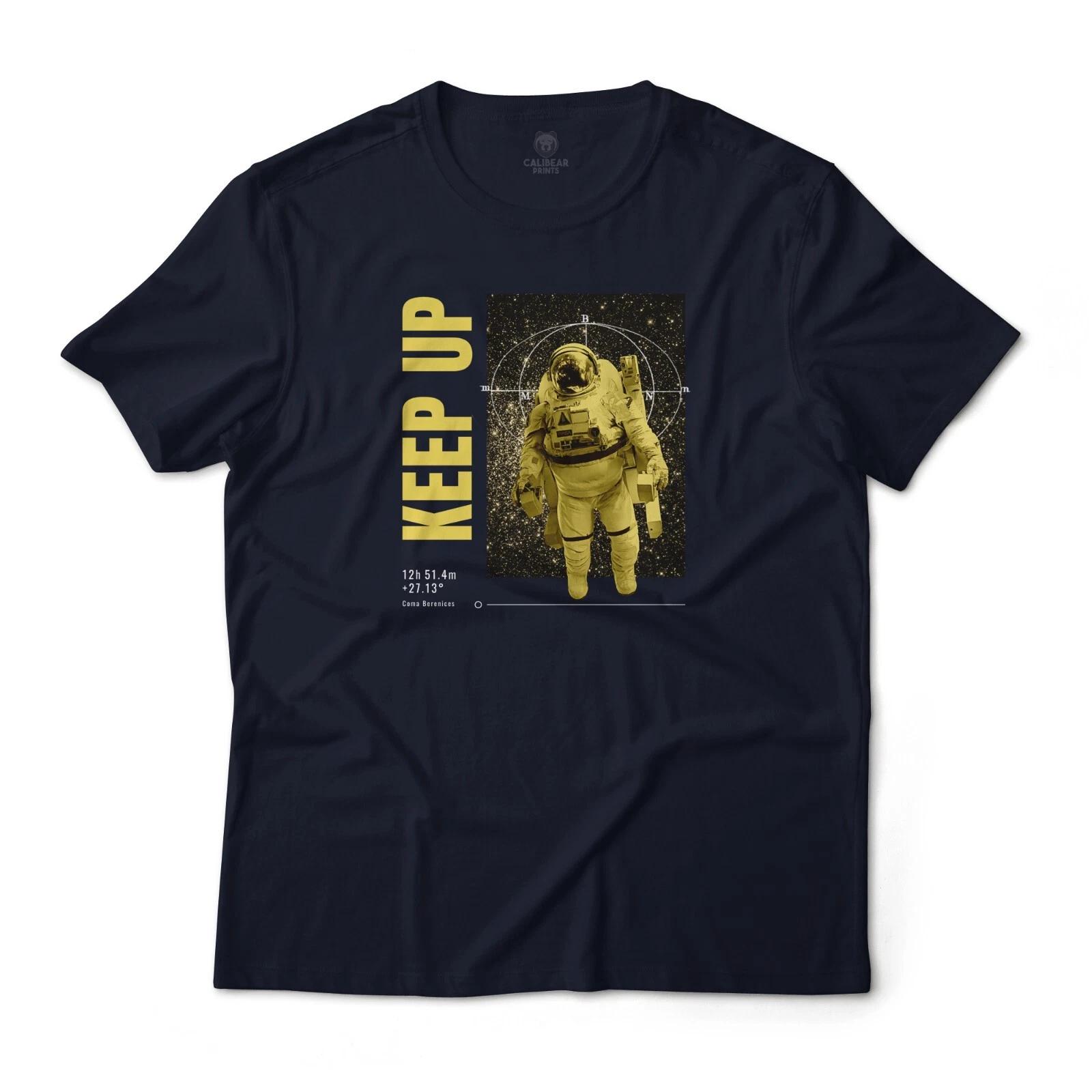

Keep Up Astronaut Aesthetic Graphic T-T-Shirt Unisex Lightweight Cotton 2XL