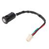 Ignition Switch Key with Cap 4 Wires Starter Ignition Key Switch Replacement for SUNL ATV 50ml 70ml 90ml 110ml 125ml