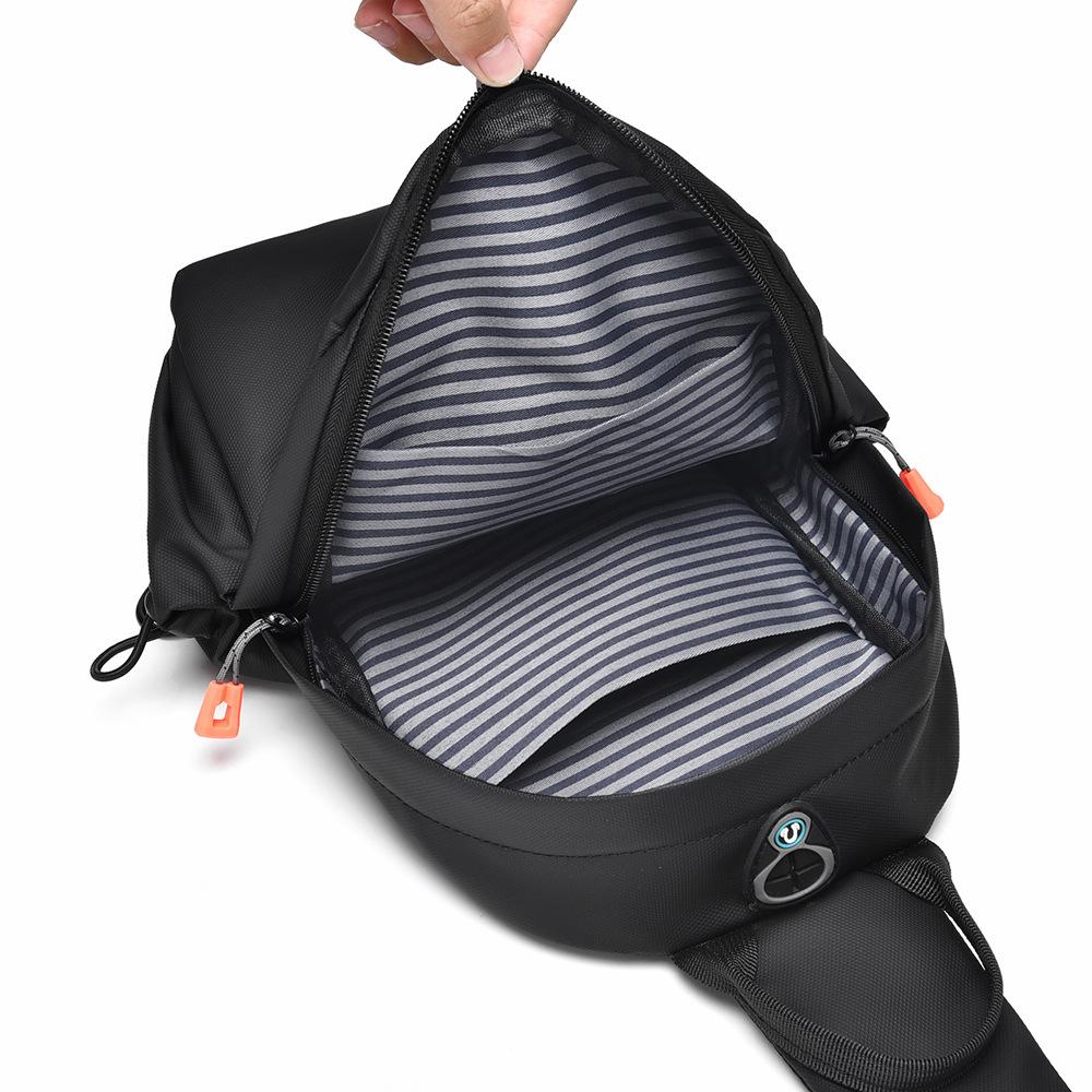 Korean version trendy fashion breast bag outdoor sports large capacity small backpack versatile lightweight shoulder messenger bag