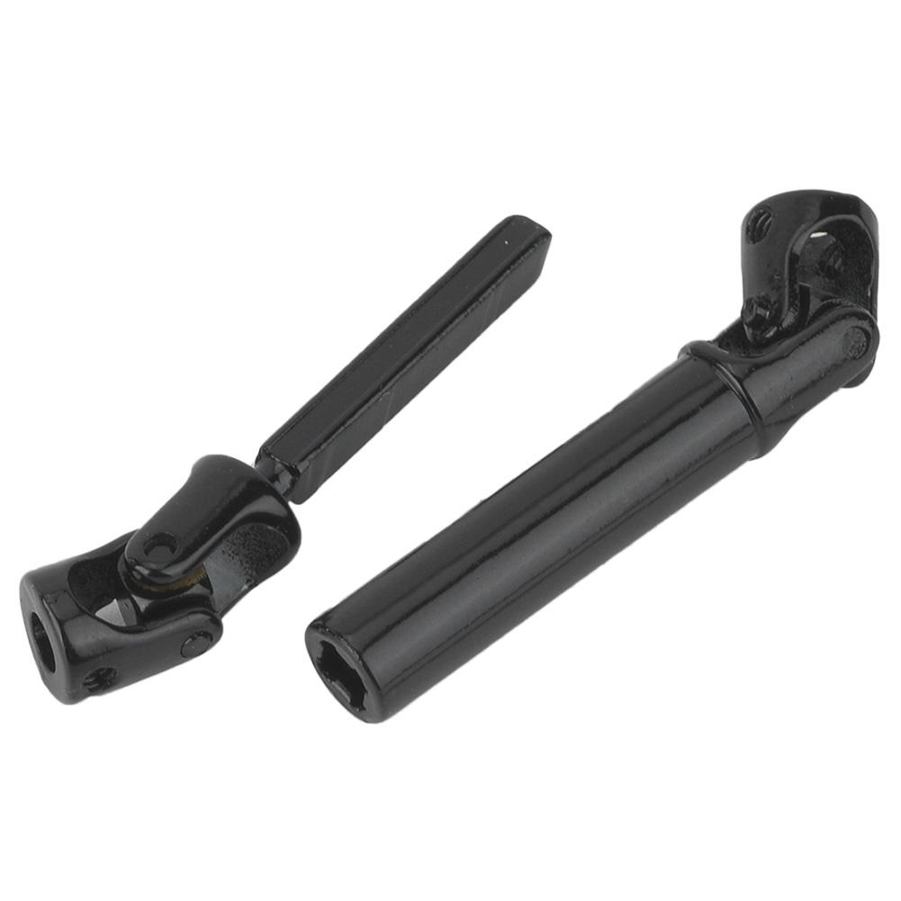 RC Crawler Car Metal Transmission Drive Shaft Fits for WPL 1 16 Mini Military Truck (Black)