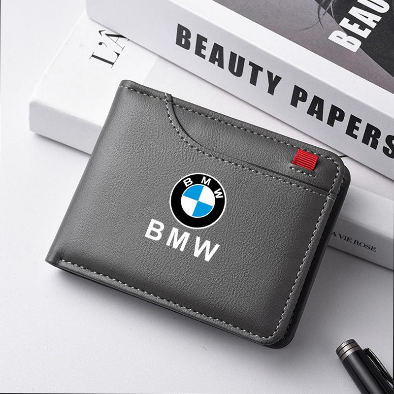 Car Wallet Large Capacity Multi-slot Business Purse Driver's License Short Wallet For BMW M 1 2 3 4 5 7 Series X1 X3 X4 X5 X6 X7 Gzsh02