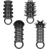 Soft Elastic Penis Extension Sleeve Delayed Ejaculation Condoms Cock Extender Increase Dick Sleeves Adult Sex Toys For Men