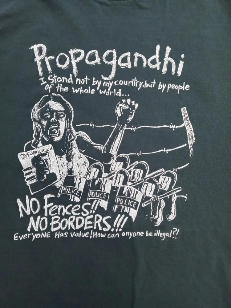 Propagandhi Band Black T-Shirt Cotton Unisex Short Sleeve JJ32 Unisex T-Shirt S