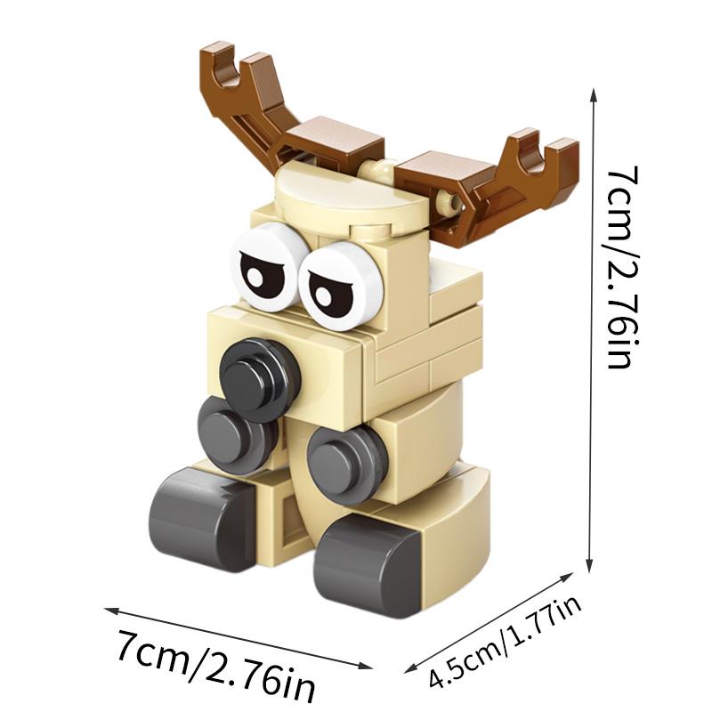 Ten In One Assembly of Cute Pet Dog Building Blocks Children's Building Blocks, Toy Animals and Creative Ornaments