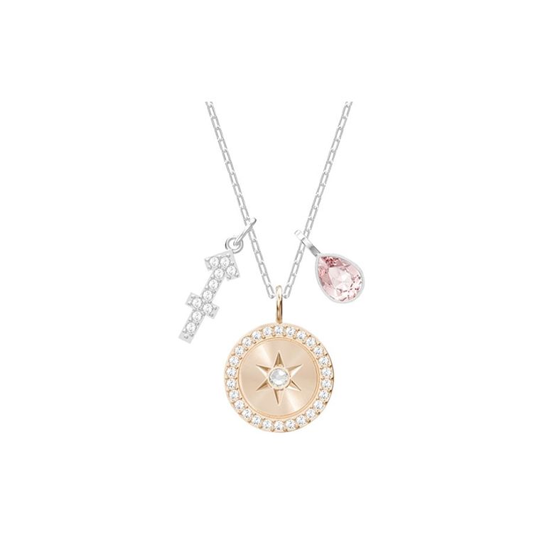 

Swarovski Zodiac Sagittarius Bee Necklace Women necklace Pink 5349221 Box (Random Color)