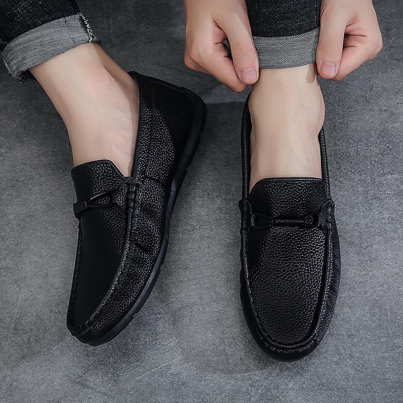 Doudou shoes men's shoes summer new British style fashion trend casual versatile men's shoes soft sole one pedal loafers