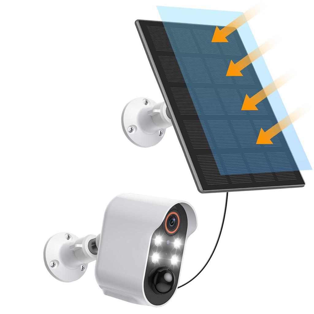 Outdoor Wireless Solar HD Surveillance Camera with Visual Intercom and Night Vision