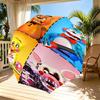Five Nights At Freddy's Print Automatic Open Close Umbrella, Portable Foldable Umbrella, for Outdoor Commute Camping Trip, Ideal Birthday Gift
