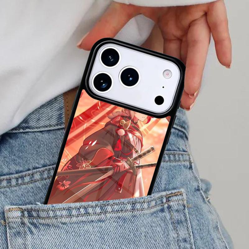 Kaedehara Kazuha Genshin Impact Phone Case for iPhone 16e 15 14 13 12 17 Pro Max Plus Air 17pro Cover Coque