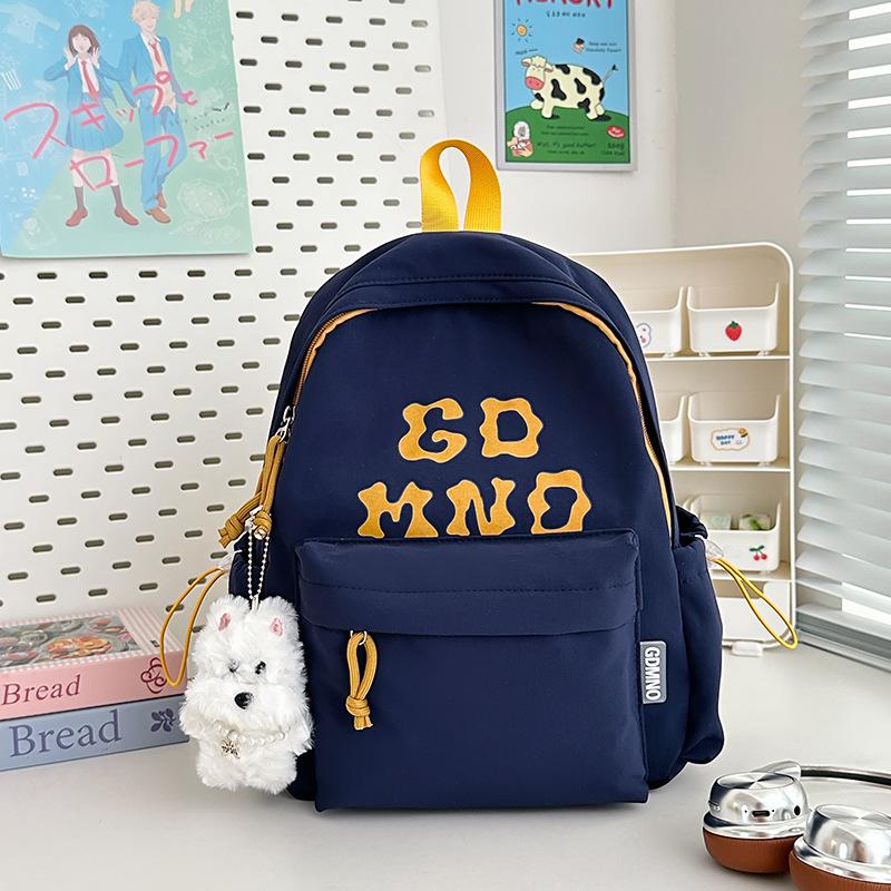 New High-value Campus Style Alphabet Backpack, Simple, Lightweight and Large-capacity Backpack for Junior High School Students