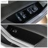 AC Air Shift Gear Panel Handle Bowl Head Light Lamp Window Lift Cover Trim Black Accessories For VW Volkswagen Polo  -