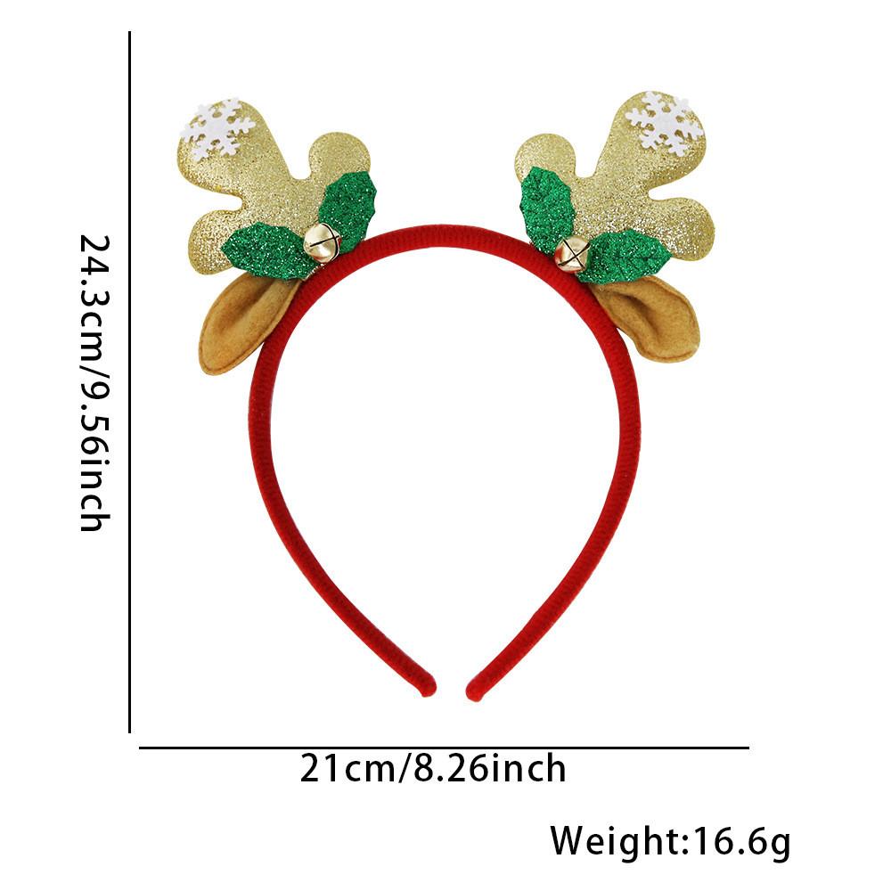 Unique Plush Antler Headband With Bells For Merry Christmas Celebrations And Gatherings