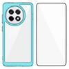 For OnePlus Ace 5 5G/OnePlus Ace 5 Pro 5G Phone Case WANLONFENG XC Series TPU Acrylic Cover with Tempered Glass (Big Lens Hole)