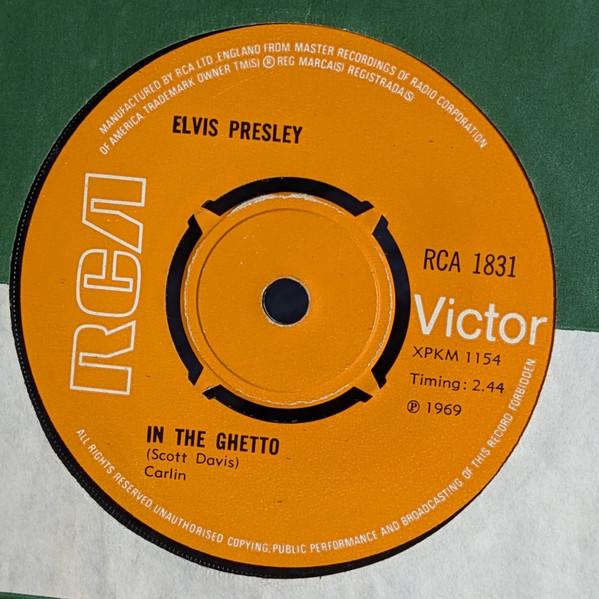 

7inch Record ELVIS PRESLEY - In The Ghetto RCA1831 RCA Victor 1969 UK Rock Used