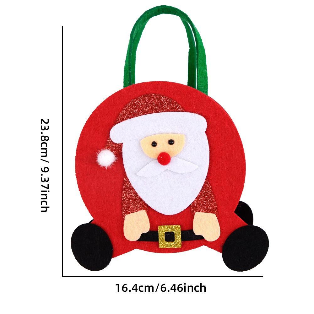 Decorative Hanging Ornaments Christmas Bag Handheld Portable Exquisite Craftsmanship Christmas Gift Bag Cute Style 5x5x5cm