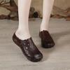 Summer Top Layer Cowhide Casual Women's Sandals Ethnic Style Genuine Leather Soft Sole Comfortable Breathable Slippers Beef Tendon Sole Sandals