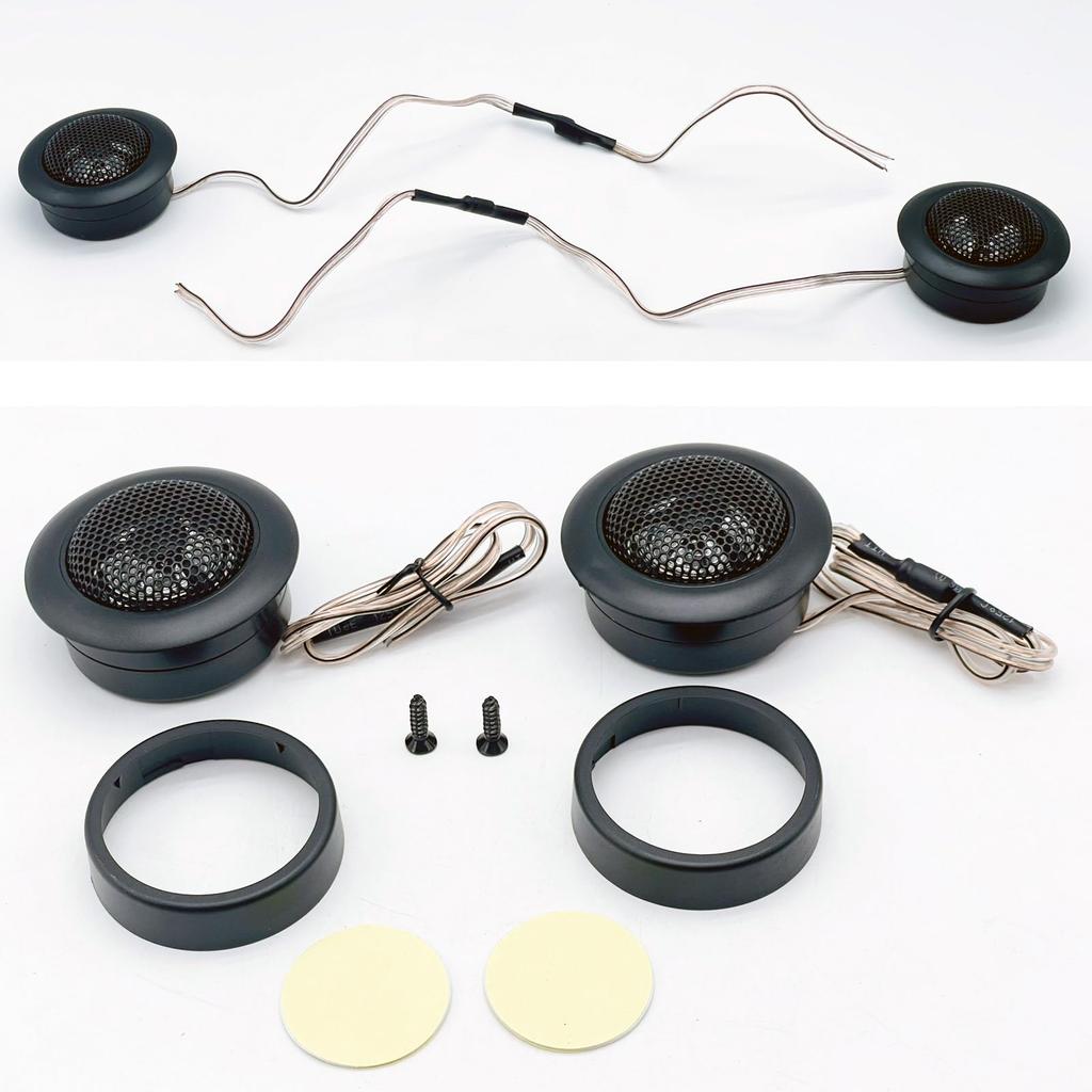 LEXOR Tweeters Tune-Up Tweeters Dome Embedded Bracket Left and Right Set of 2 Stereo Audio