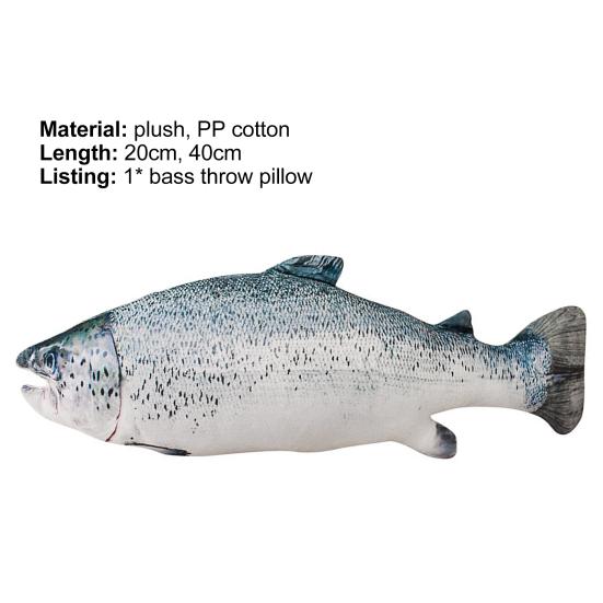 Plush Pillow Lovely Shape Washable Simulation Stuffed Fish Doll Toy Kids Gift