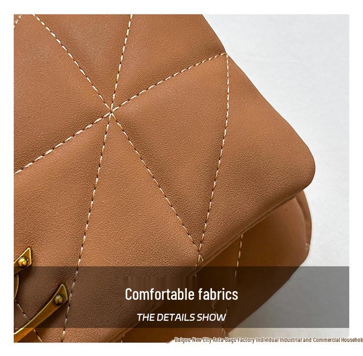 2025 Autumn/Winter Women's Colorblock Chain Bag - Versatile & Stylish Shoulder/Crossbody Handbag