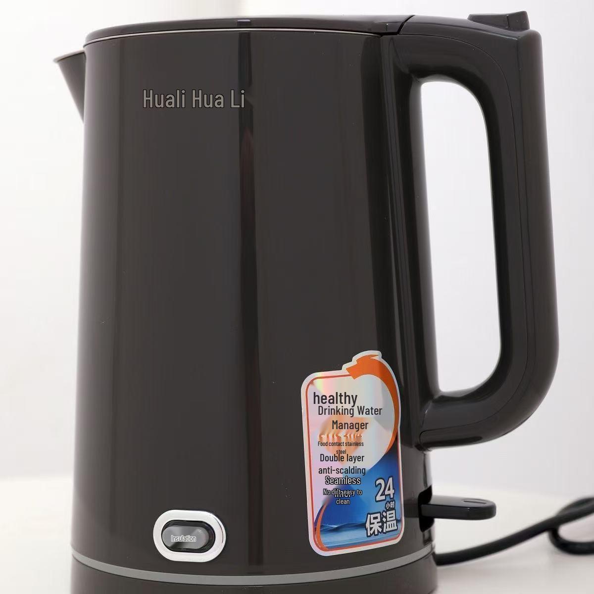 

Huali Stainless Steel 304 Certified Heat Retention Fast Boiling Electric Kettle 1.8 Liters