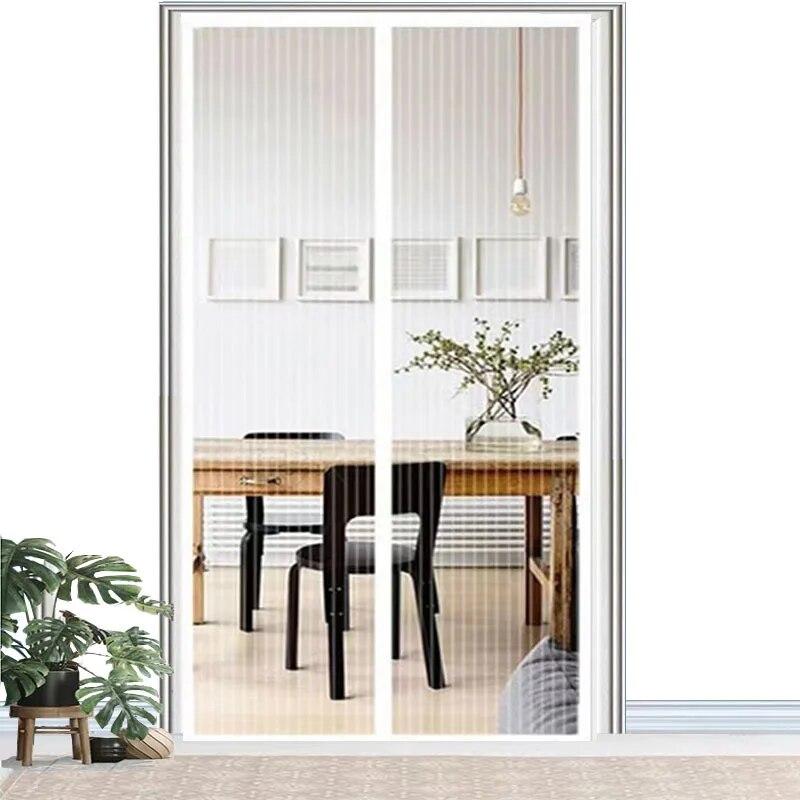New Large Size Strong Magnetic Door Curtain Mosquito Net Summer Anti Bug Fly Insect Screen Mesh Velcro Mute Soft Screen Door for Home