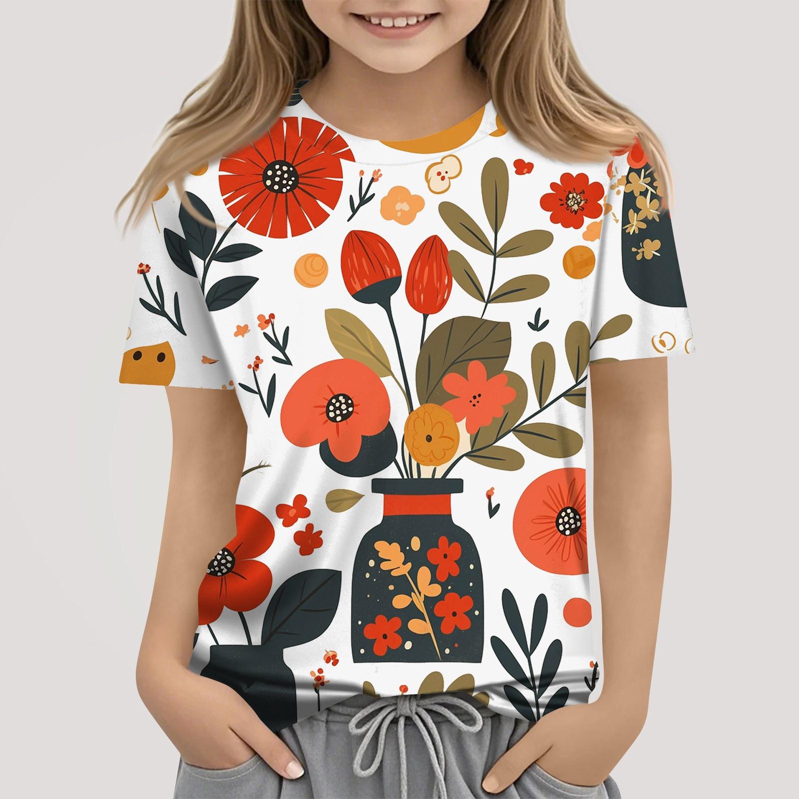 

Футболки для малышей, девочек и мальчиков, детские футболки с короткими рукавами и принтом для мальчиков и девочек 150 киноварь