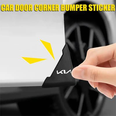 2pc Silicone Car Door Corner Scratch Protector Cover Stickers Crash Bumper For Sportage Ceed Sorento Optima Picanto Rio Soul