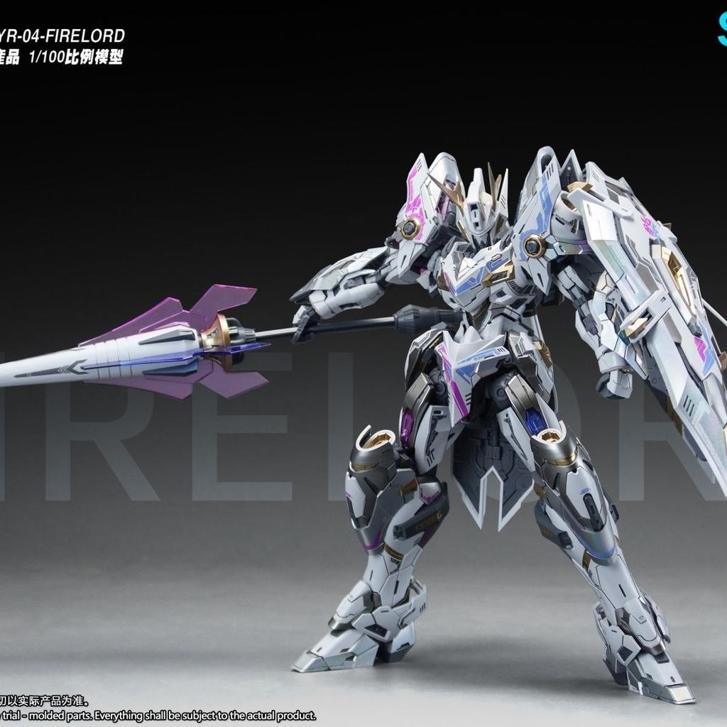 1/100 Snaa Yr04-Firelord Figure The Round Table Knights Assembly Model Kit Huanyan Soul Yan Emperor Action Figures Toys Gifts