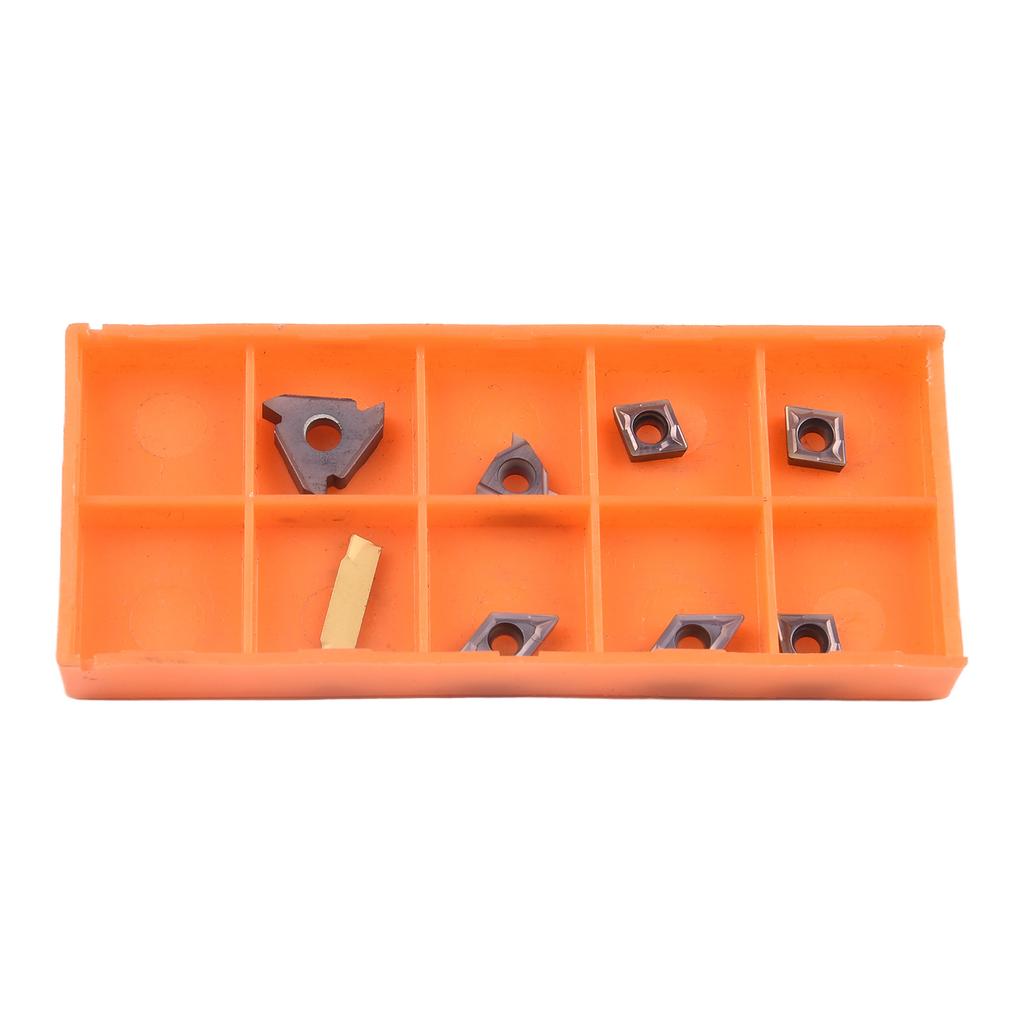 Set of Carbide Turning Inserts for CNC Lathes Includes CCMT060204 DCMT070204 11IR AG60 16ER AG60 for Machining Applications