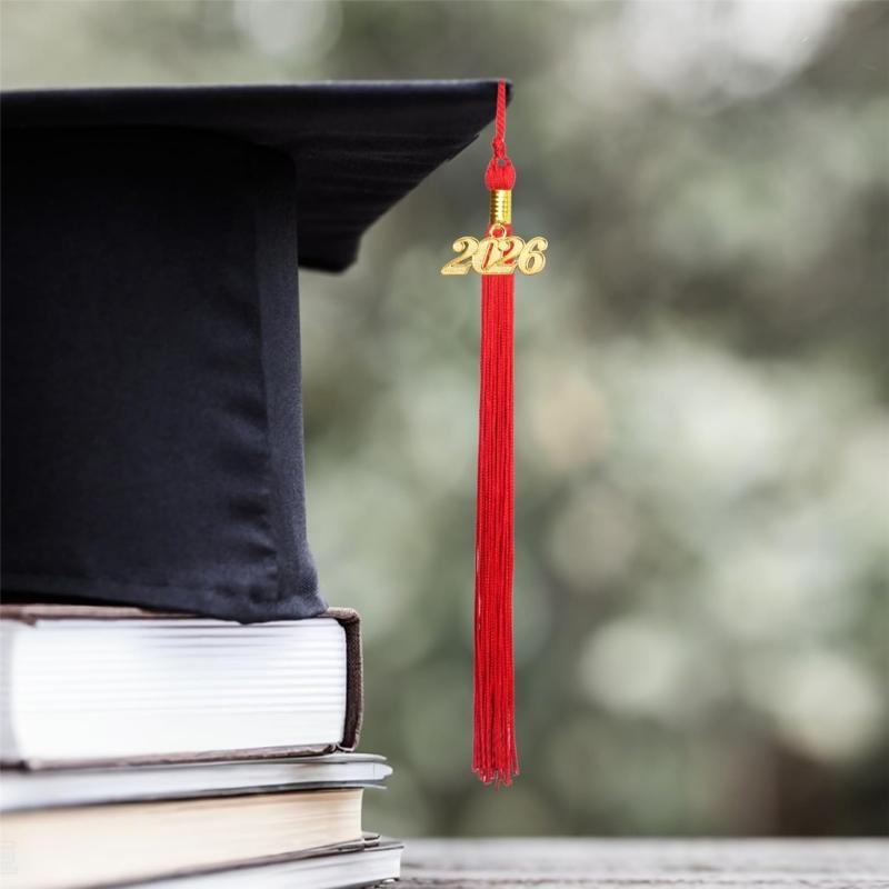 10 Piezas Borlas de Graduación 2026 con Colgante del Año Borlas para Birretes y Togas Académicas y Ceremonias de Graduación