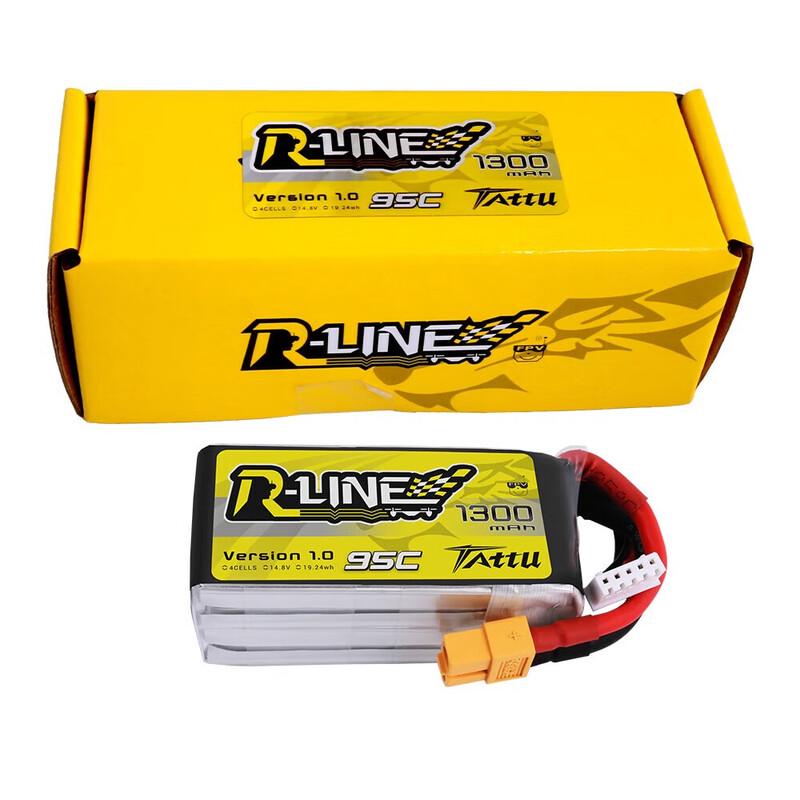 TATTU R-LINE 1300mAh 4S FPV Drone LiPo Battery