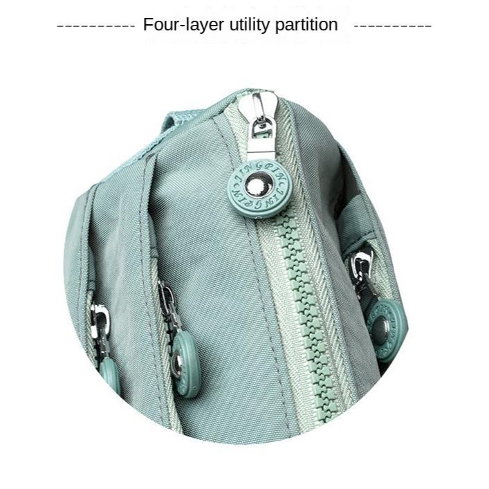 Geantă din pânză Rucsac cu mai multe straturi Geantă de pânză de nailon, geantă pentru mamă de vârstă mijlocie Geantă mică, bunica în vârstă, geantă de damă din pânză Oxford