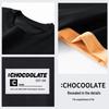 :CHOCOOLATEit Men's Solid Color Heavyweight Round Neck Short Sleeve T-Shirt