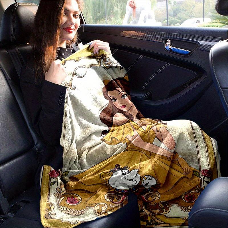 1pc, Beauty and the Beast Belle Yellow Dress Blanket Home Decor, Couch Cover, Outdoor Blanket, Gift for Friends, Flannel Blanket