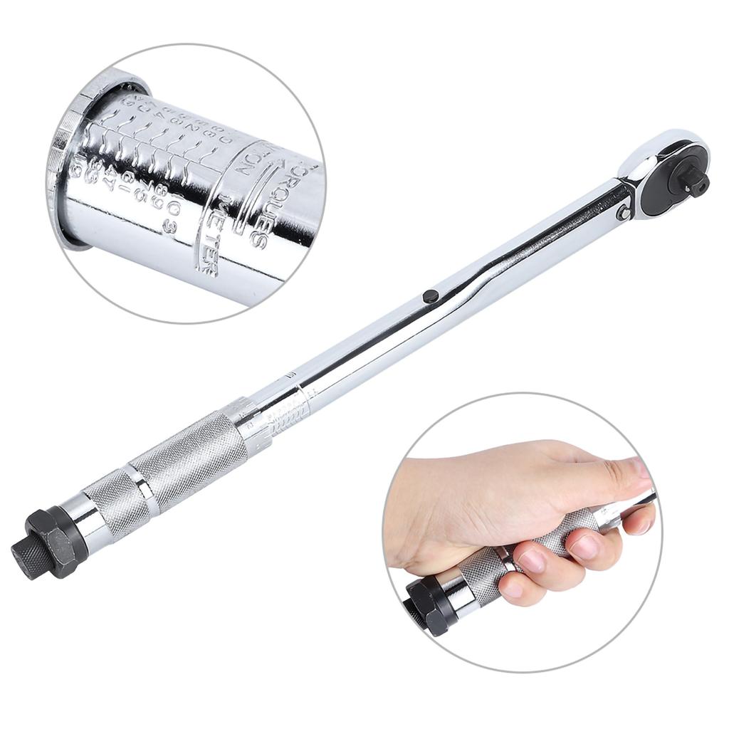 3 8in 19 110NM Torque Wrench High Precision Quick Release Preset Ratcheting Spanner Auto Repair ToolsWith Accessories