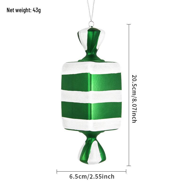 Electroplated Candy Pendants for Christmas Tree Decorations and Photography Props