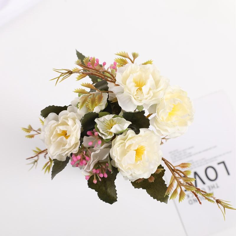 

Artificial Small Roses Bouquets Wedding Home Valentine s Day Vase Table Decoration Accessories Diy Interior Beautification Gifts 1pc