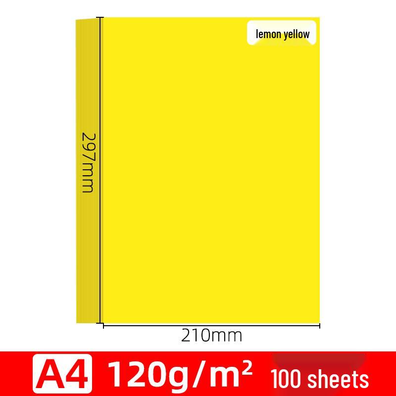 Tangerine A4 Color Paper: 70g Cardstock for Office & Handmade Origami, Gold.