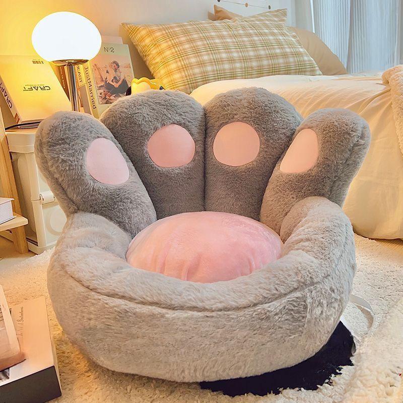 

50x45x13cm Plush Bear Claw Cushion Cartoon Animal Panda Foot Pillow Cute Soft Filled Family Decoration Children s Birthday Gift 50x45x13cm серый